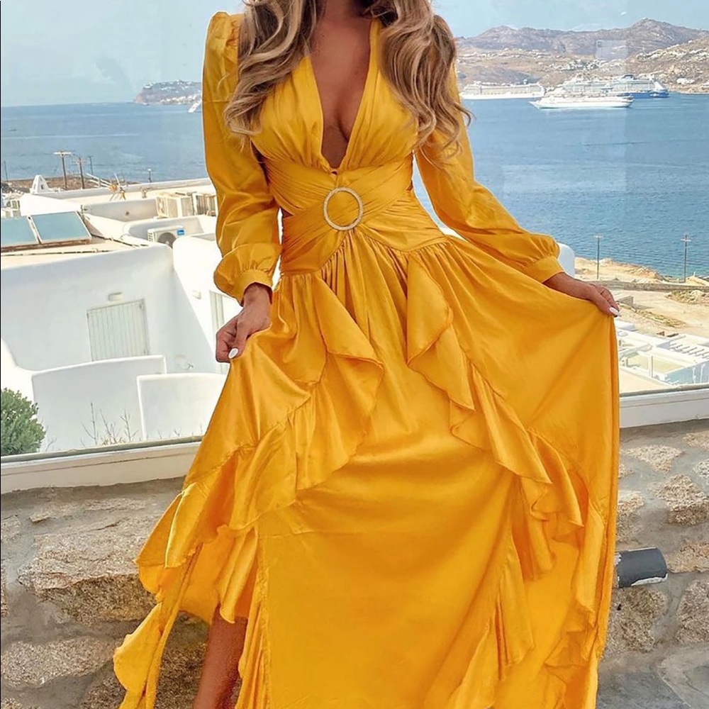 Twirl Me in Satin Maxi Dress